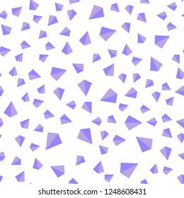 Light Purple vector seamless, isometric backdrop with lines, triangles. Beautiful illustration with triangles in nature style. Pattern for trendy fabric, wallpapers.