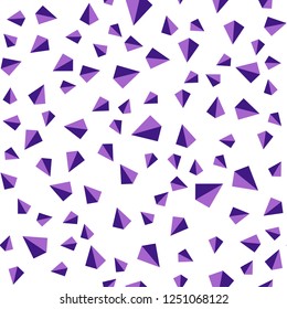 Light Purple vector seamless, isometric backdrop with lines, triangles. Abstract gradient illustration with triangles. Design for textile, fabric, wallpapers.