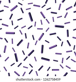 Light Purple vector seamless, isometric texture with colored lines. Modern geometrical abstract illustration with Lines. Design for textile, fabric, wallpapers.