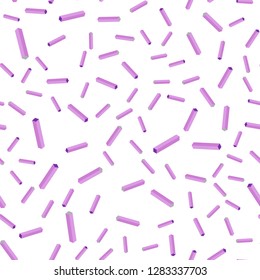 Light Purple vector seamless, isometric layout with flat lines. Colorful shining illustration with lines on abstract template. Pattern for trendy fabric, wallpapers.
