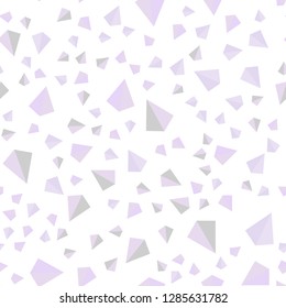 Light Purple vector seamless, isometric backdrop with lines, triangles. Illustration with set of colorful triangles. Template for business cards, websites.
