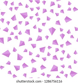 Light Purple vector seamless, isometric pattern with polygonal style. Abstract gradient illustration with triangles. Design for wallpaper, fabric makers.