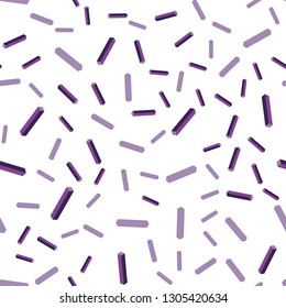 Light Purple vector seamless, isometric background with straight lines. Glitter abstract illustration with colorful sticks. Texture for window blinds, curtains.