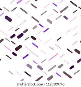 Light Purple vector seamless layout with flat lines. Shining colored illustration with narrow lines. The pattern can be used for busines ad, booklets, leaflets
