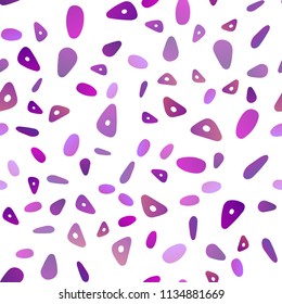 Light Purple vector seamless layout with circles, lines. Abstract gradient illustration with circles, triangles. Best design for your ad, poster, banner.