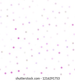 Light Purple vector seamless layout with circle shapes. Blurred decorative design in abstract style with bubbles. New design for ad, poster, banner of your website.