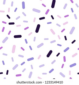 Light Purple vector seamless layout with flat lines. Blurred decorative design in simple style with lines. The pattern for ad, booklets, leaflets.