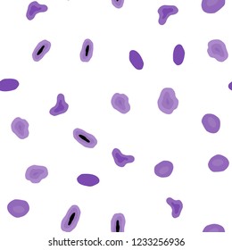 Light Purple vector seamless layout with circle shapes. Illustration with set of shining colorful abstract circles. Pattern for design of fabric, wallpapers.