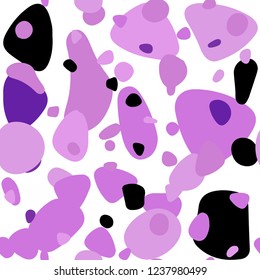 Light Purple vector seamless layout with circle shapes. Beautiful colored illustration with blurred circles in nature style. Design for wallpaper, fabric makers.