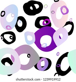 Light Purple vector seamless layout with circle spots. Colorful illustration with blurred circles in nature style. Pattern for design of fabric, wallpapers.