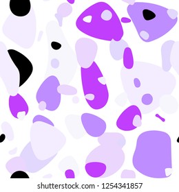 Light Purple vector seamless layout with circle shapes. Modern abstract illustration with colorful water drops. Design for wallpaper, fabric makers.