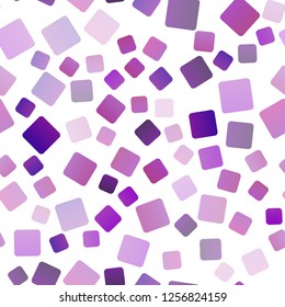Light Purple vector seamless layout with lines, rectangles. Rectangles on abstract background with colorful gradient. Pattern for commercials.
