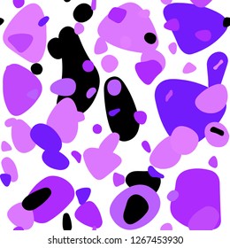 Light Purple vector seamless layout with circle shapes. Abstract illustration with colored bubbles in nature style. Template for business cards, websites.