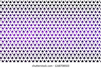 Light Purple vector seamless layout with lines, triangles. Abstract gradient illustration with triangles. Trendy design for wallpaper, fabric makers.