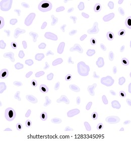 Light Purple vector seamless layout with circle shapes. Glitter abstract illustration with blurred drops of rain. Pattern for design of window blinds, curtains.