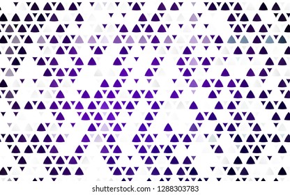 Light Purple vector seamless layout with lines, triangles. Modern abstract illustration with colorful triangles. Design for textile, fabric, wallpapers.