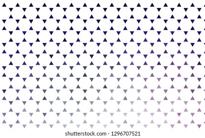 Light Purple vector seamless layout with lines, triangles. Modern abstract illustration with colorful triangles. Pattern for design of fabric, wallpapers.