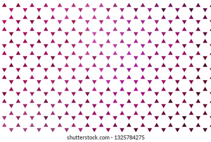 Light Purple vector seamless layout with lines, triangles. Beautiful illustration with triangles in nature style. Trendy design for wallpaper, fabric makers.