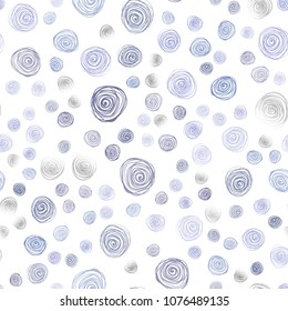 Light Purple vector seamless natural abstract pattern. Doodle illustration of flowers in Origami style with gradient. Completely new template for your brand book.
