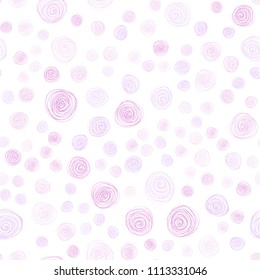 Light Purple vector seamless natural elegant pattern. Sketchy doodles with flowers on blurred background. Pattern for heads of websites and designs.