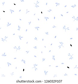 Light Purple vector seamless natural backdrop with leaves. Modern geometrical abstract illustration with leaves. Pattern for design of window blinds, curtains.