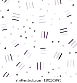 Light Purple vector seamless pattern with abstract lines. Trendy seamless illustration with abstract lines. Trendy design for wallpaper, fabric makers.