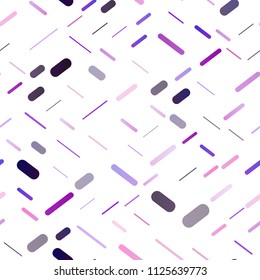 Light Purple vector seamless pattern with narrow lines. Shining colored illustration with narrow lines. The template can be used as a background.