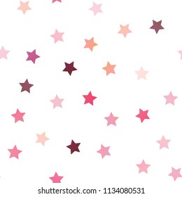 Light Purple vector seamless pattern with christmas stars. Stars on blurred abstract background with gradient. The pattern can be used for wrapping gifts.