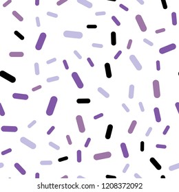 Light Purple vector seamless pattern with sharp lines. Glitter abstract illustration with colored sticks. Best design for your ad, poster, banner.