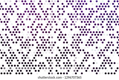 Light Purple vector seamless pattern with colorful hexagons. White background with colorful hexagons. Template for business cards, websites.