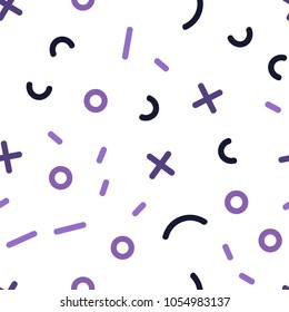 Light Purple vector seamless template with geometric lines. Illustration with repetition of lines on white background. Template for business cards, websites.
