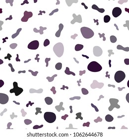 Light Purple vector seamless template with bent lines. Blurred geometric sample with gradient bubbles.  The template for cell phone backgrounds.