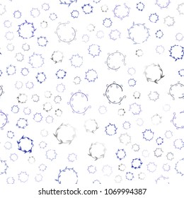Light Purple vector seamless  template with circles. Blurred bubbles on abstract background with colorful gradient. Pattern can be used for futuristic ad, booklets.