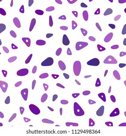 Light Purple vector seamless template with crystals, circles. Modern abstract illustration with colorful dots, lines. Pattern for busines ad, booklets, leaflets