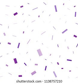 Light Purple vector seamless template with crystals, rectangles. Beautiful illustration with rectangles and squares. Pattern can be used for websites.