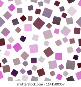 Light Purple vector seamless template with crystals, rectangles. Beautiful illustration with rectangles and squares. Modern template for your landing page.