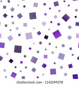 Light Purple vector seamless template with crystals, rectangles. Beautiful illustration with rectangles and squares. Best design for your ad, poster, banner.