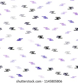 Light Purple vector seamless template with repeated sticks. Glitter abstract illustration with colored sticks. The pattern can be used for websites.