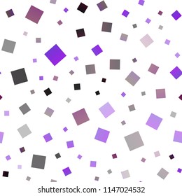 Light Purple vector seamless template with crystals, rectangles. Decorative design in abstract style with rectangles. Modern template for your landing page.