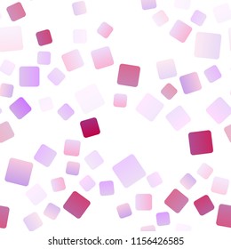 Light Purple vector seamless template with crystals, rectangles. Decorative design in abstract style with rectangles. The template can be used as a background.