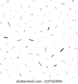 Light Purple vector seamless template with repeated sticks. Blurred decorative design in simple style with lines. Best design for your ad, poster, banner.