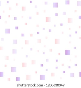 Light Purple vector seamless template with crystals, rectangles. Illustration with set of colorful rectangles. The template can be used as a background.
