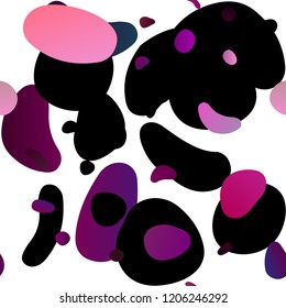 Light Purple vector seamless template with spots. Illustration with set of shining colorful abstract circles. Template for business cards, websites.