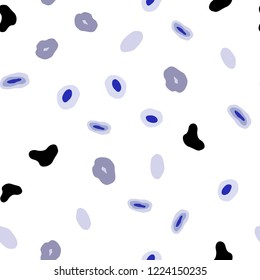 Light Purple vector seamless template with circles. Abstract illustration with colored bubbles in nature style. Template for business cards, websites.