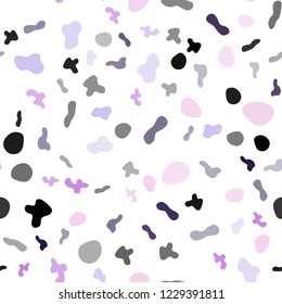 Light Purple vector seamless template with bubble shapes. A vague circumflex abstract illustration with gradient. A new texture for your  ad, booklets, leaflets.