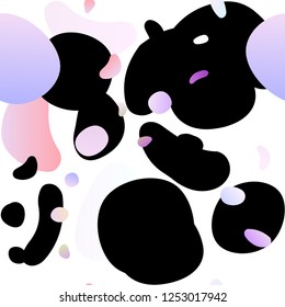 Light Purple vector seamless template with spots. Illustration with set of shining colorful abstract circles. Pattern for trendy fabric, wallpapers.