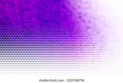 Light Purple vector seamless template with crystals, triangles. Decorative design in abstract style with triangles. Template for business cards, websites.