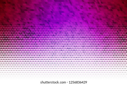 Light Purple vector seamless template with crystals, triangles. Modern abstract illustration with colorful triangles. Pattern for trendy fabric, wallpapers.