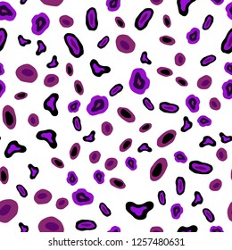 Light Purple vector seamless template with circles. Glitter abstract illustration with blurred drops of rain. Trendy design for wallpaper, fabric makers.