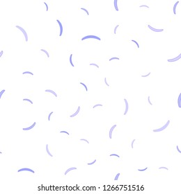 Light Purple vector seamless template with curved lines. Geometric illustration in abstract style with gradient.  Elegant pattern for a brand book.